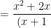 =\frac{x^2+2x}{(x+1)^2}=0\Leftrightarrow \left \[\begin{matrix} x=0\\ x=-2 \end{matrix} \right.(t/m)